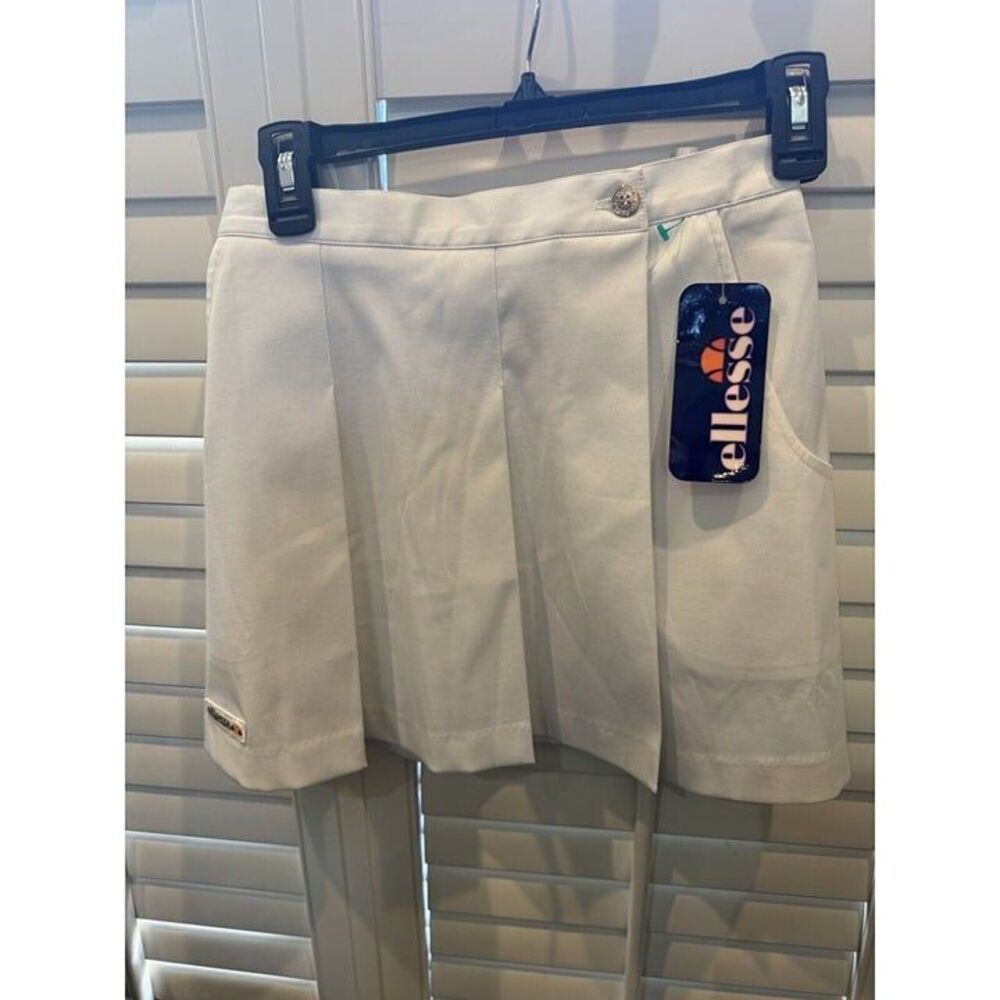 Ellesse White Vintage Tennis Skirt Made In USA,โ USA Size 6W - NWT